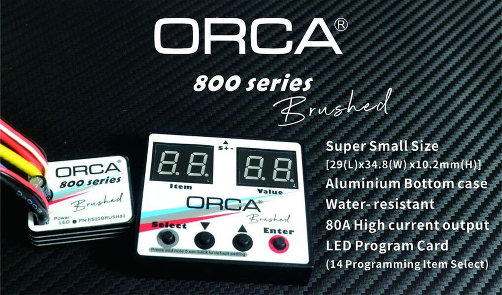 ORCA 800 Series Brushed ESC Canada - McLeanRC